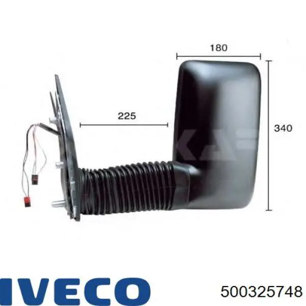 Правое боковое зеркало 500325748 Iveco