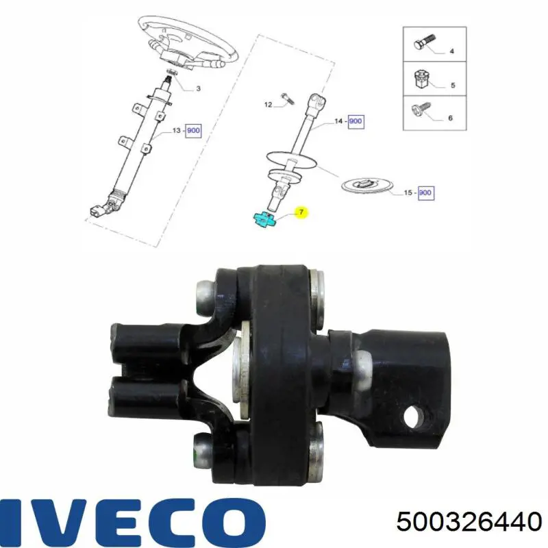 500326440 Iveco Муфта рулевого карданчика