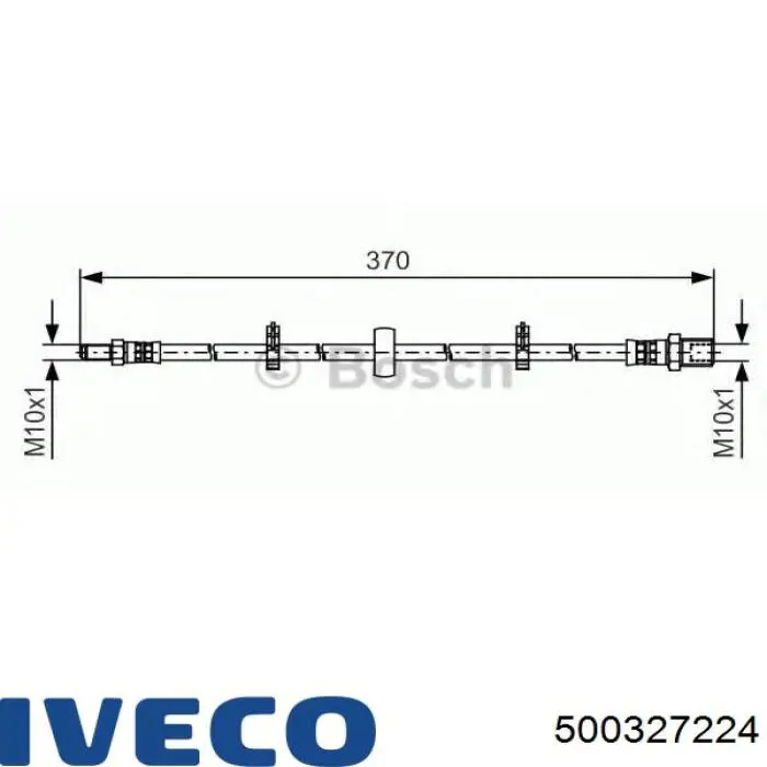 Шланг тормозной задний на Iveco Daily III 