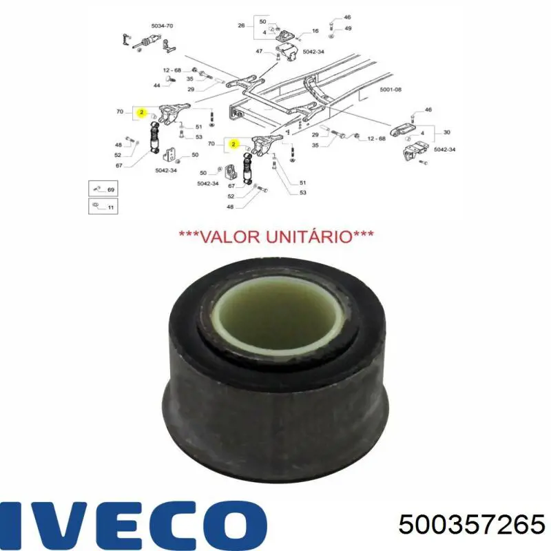 500357265 Iveco Сайлентблок кабины