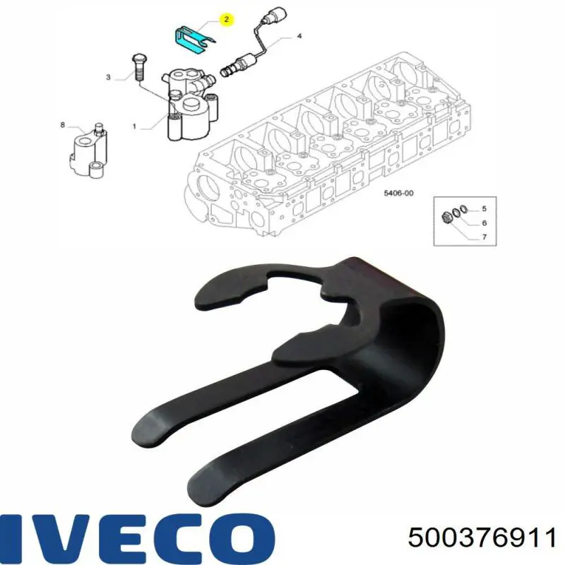Купить 500376911 Iveco Пружина болта крепления коллектора
