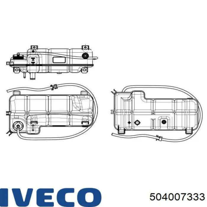 Бачок системы охлаждения 504007333 Iveco