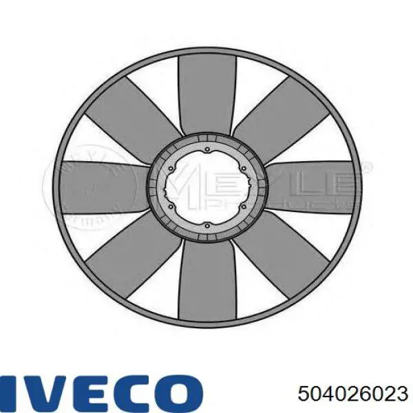 Вентилятор/крыльчатка радиатора охлаждения Iveco 504026023 цена, от 89.06 USD
