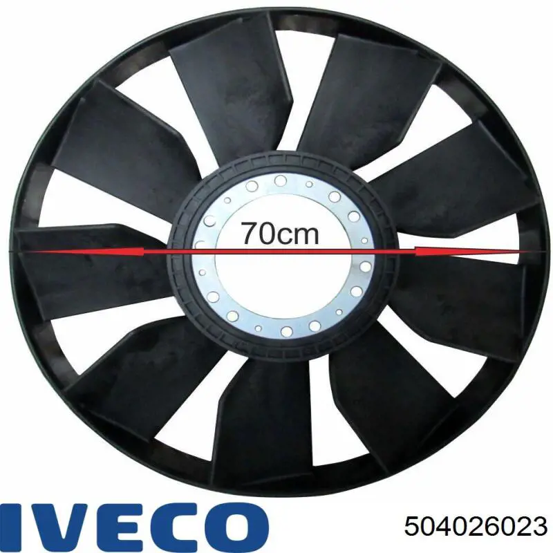 504026023 Iveco Крыльчатка радиатора охлаждения