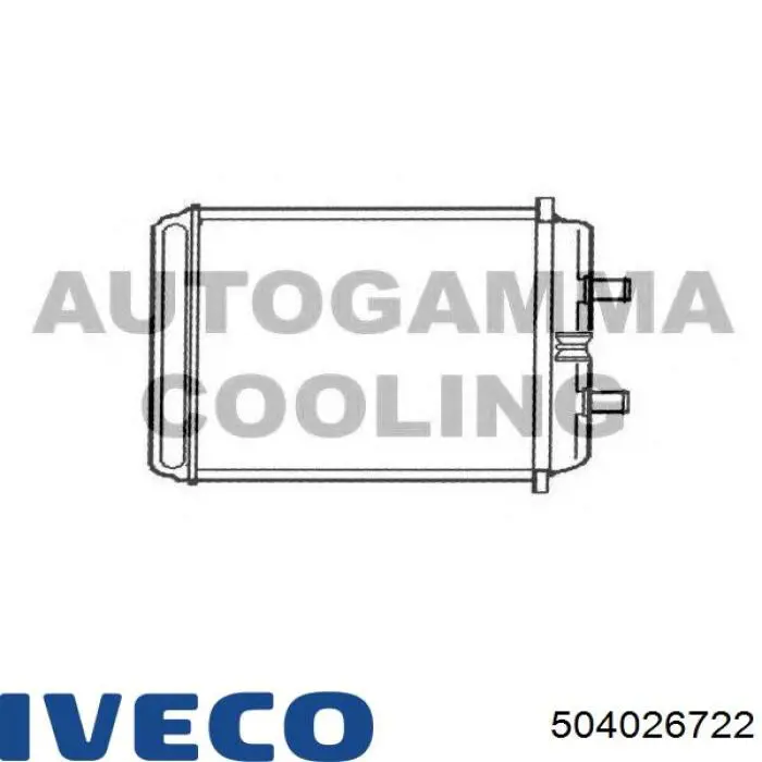 Радиатор печки (отопителя) Iveco 504026722 цена, от 46.42 USD