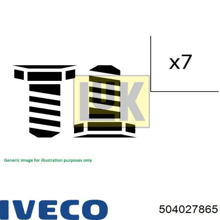 Болт крепления маховика Iveco 504027865 цена, от 2.95 USD