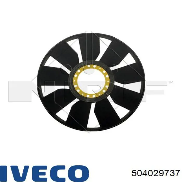 Крыльчатка радиатора охлаждения 504029737 Iveco