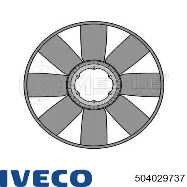 504029737 Iveco Крыльчатка радиатора охлаждения