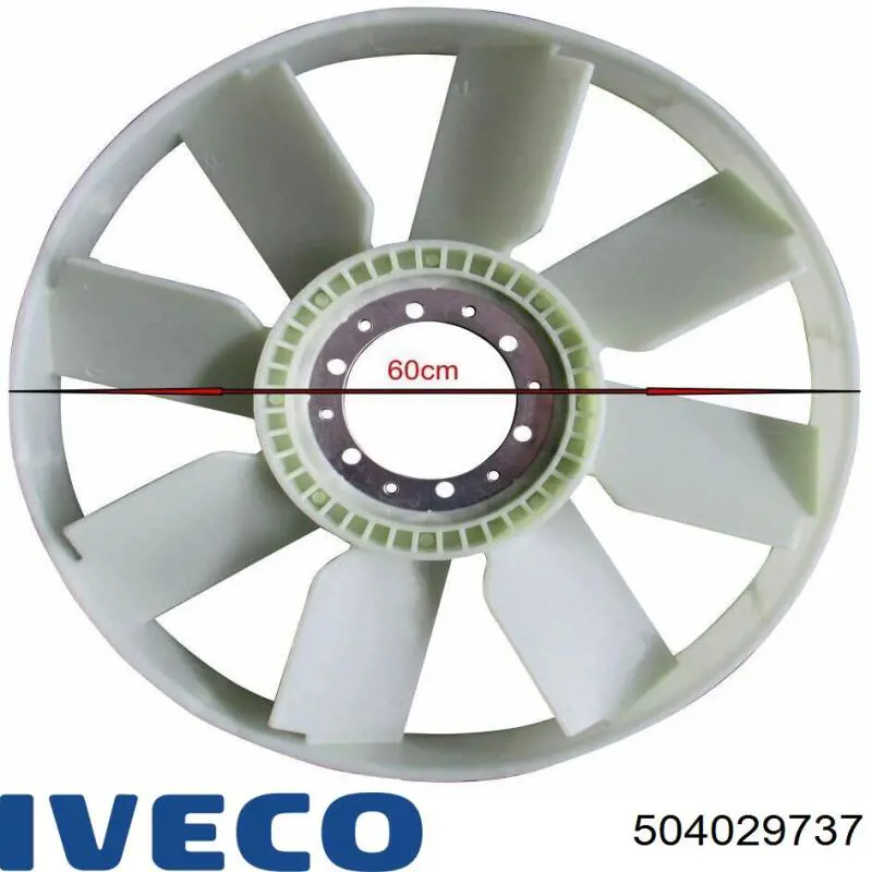 Купить 504029737 Iveco Крыльчатка радиатора охлаждения