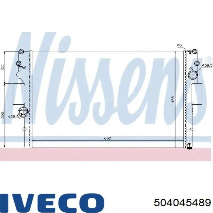 504045489 Iveco Радиатор основной