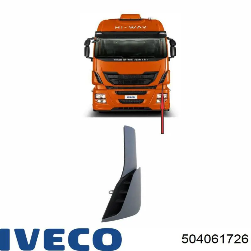 Солнцезащитный козырек 504061726 Iveco
