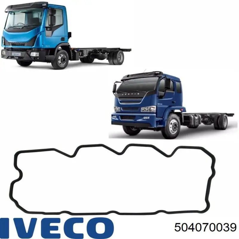 Купить 504070039 Iveco Прокладка клапанной крышки двигателя, нижняя