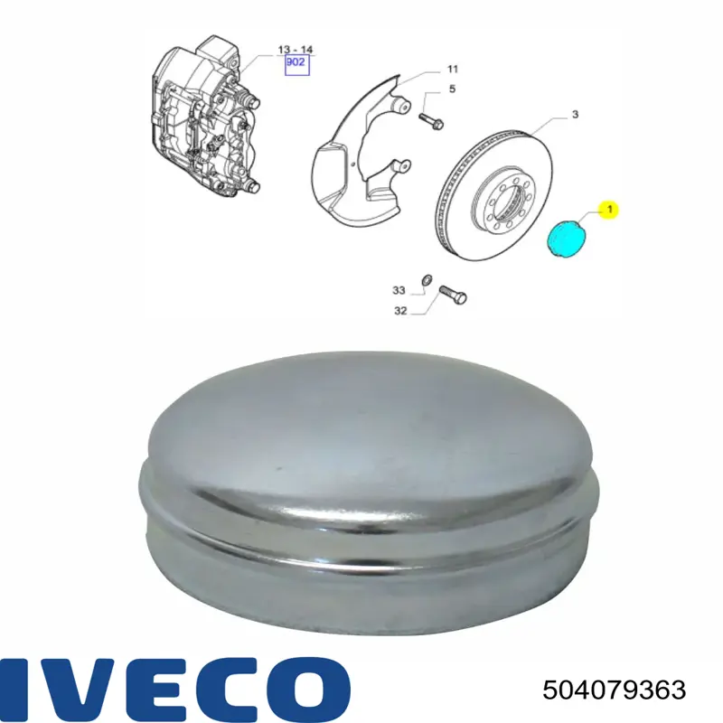  Iveco 504079363 цена, от 3.04 USD
