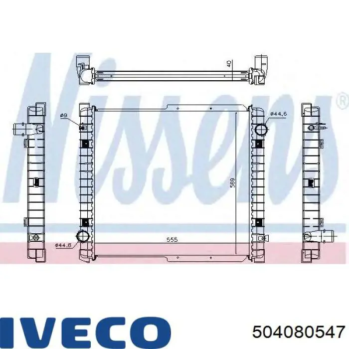 504080547 Iveco Радиатор основной