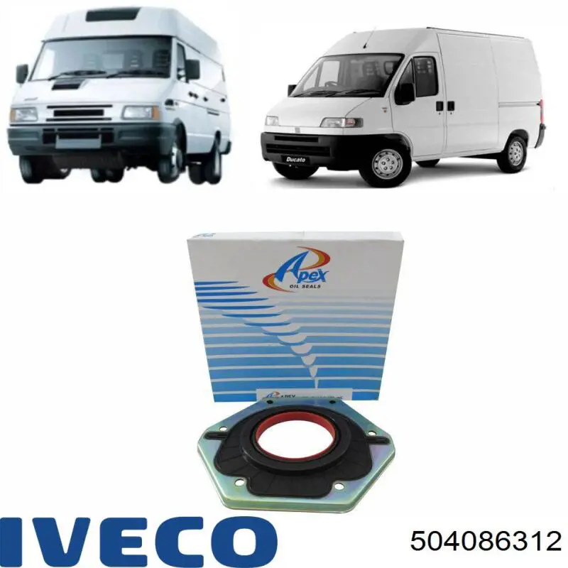 Купить 504086312 Iveco Передний сальник коленвала