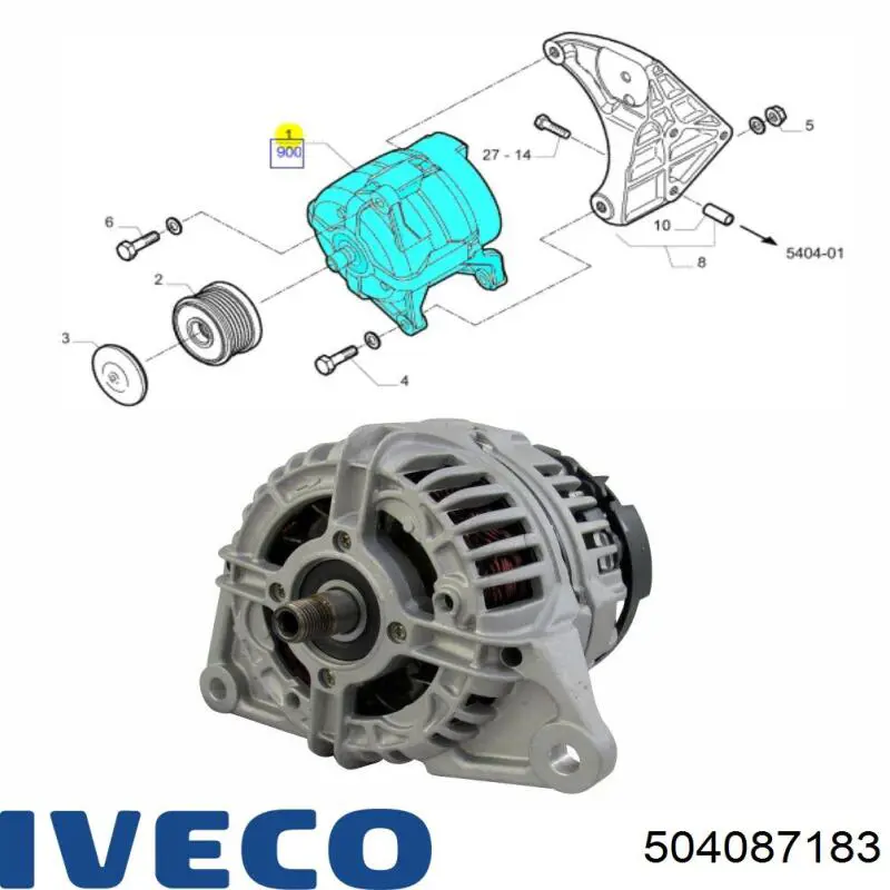 Купить 504087183 Iveco Генератор