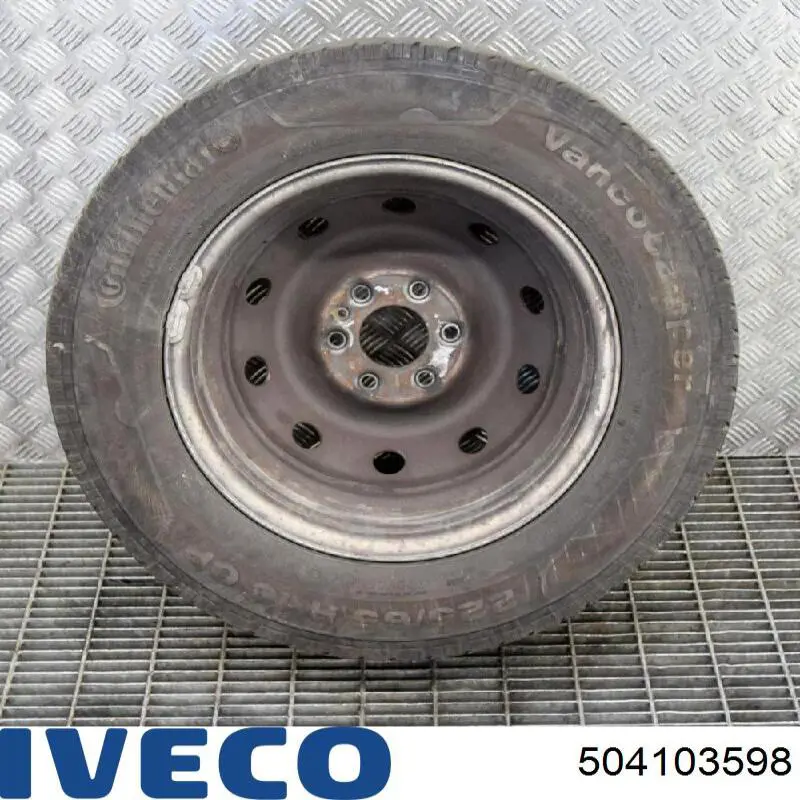 Диски колесные стальные (штампованные) 504103598 Iveco