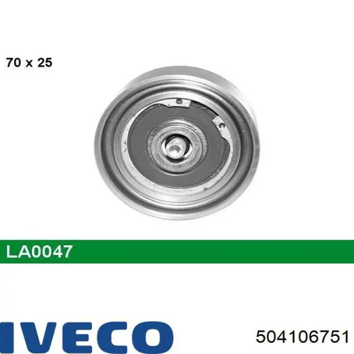 Натяжной ролик 504106751 Iveco