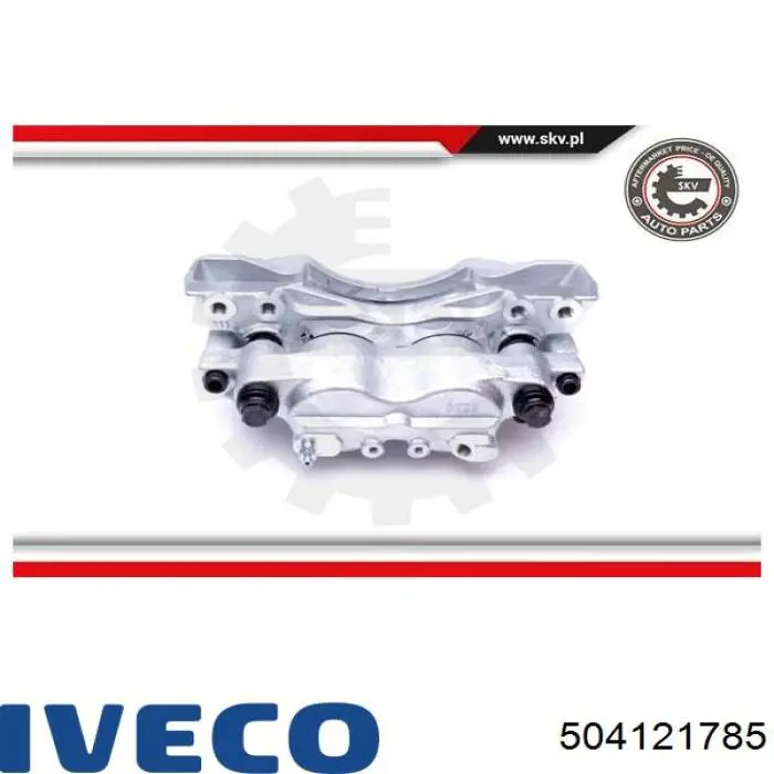 504121785 Iveco Суппорт тормозной, передний, левый