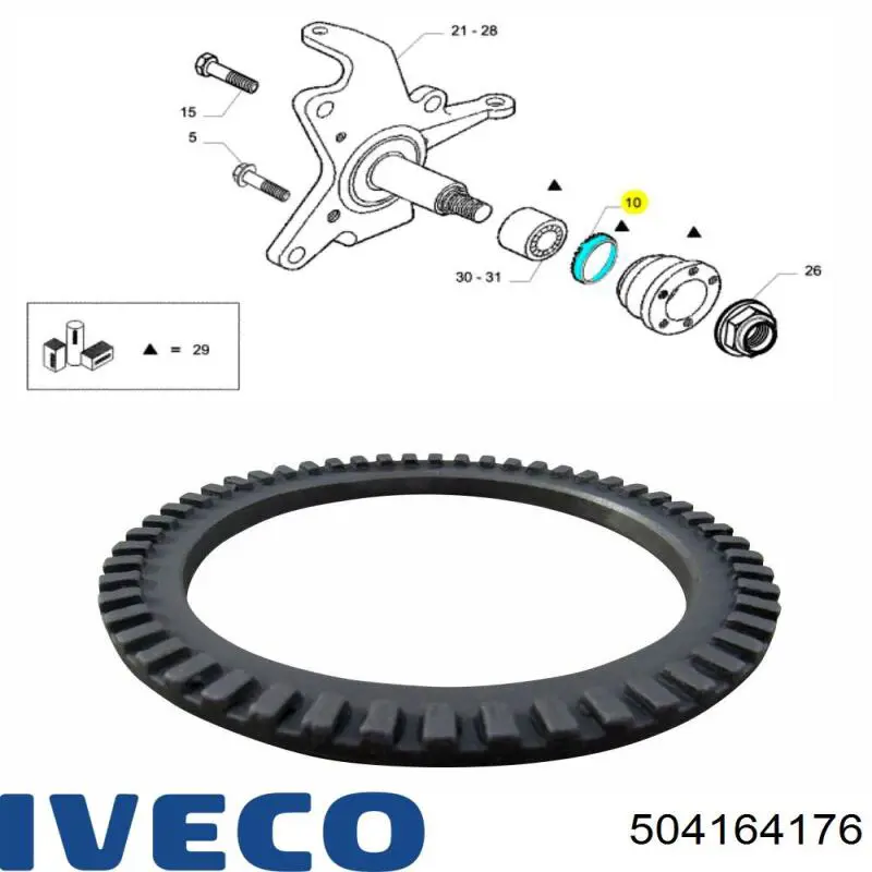 Кольцо АБС (ABS) GP ORK98430602 цена, от 30.97 USD