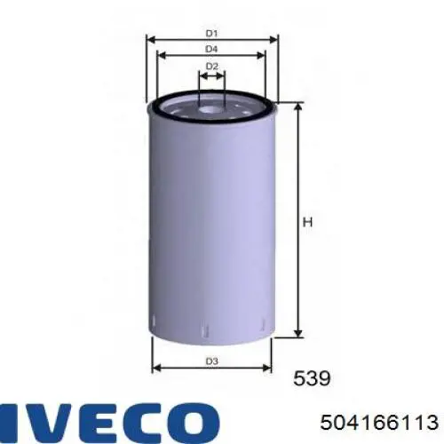 Топливный фильтр 504166113 Iveco