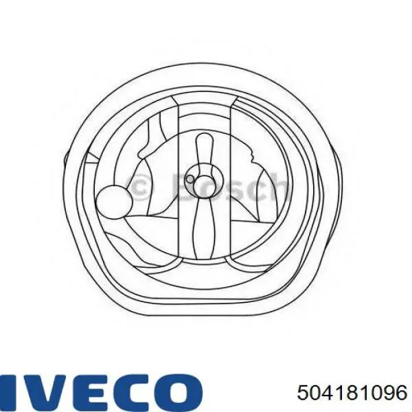 Фара противотуманная левая/правая 504181096 Iveco