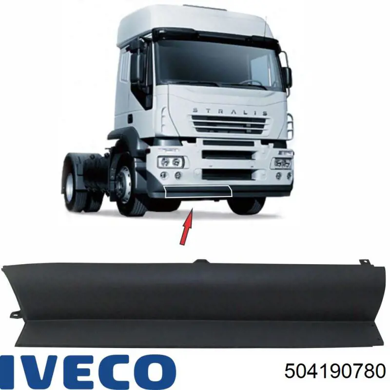 Спойлер переднего бампера правый Pacol IVEFP001R цена, от 24.17 USD