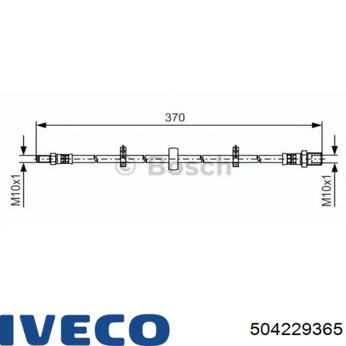 Шланг тормозной передний на Iveco Daily V 
