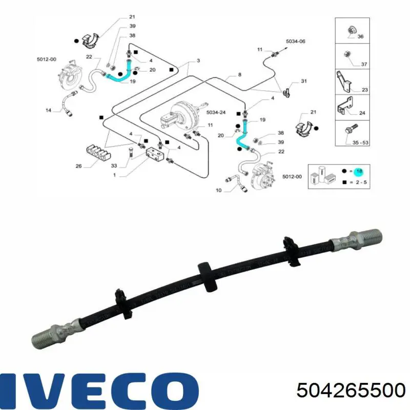 Тормозной шланг задний GP GP500327229 цена, от 15.71 USD
