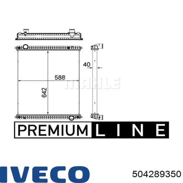 504289350 Iveco Радиатор основной