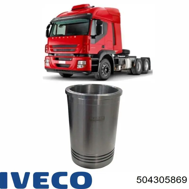 504305869 Iveco Комплект поршневой (поршень+гильза)