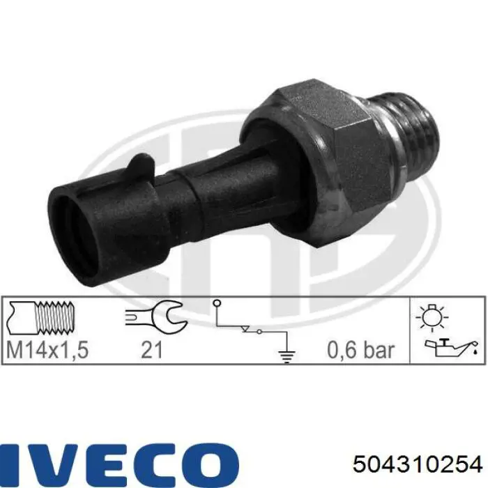 Датчик давления масла 504310254 Iveco