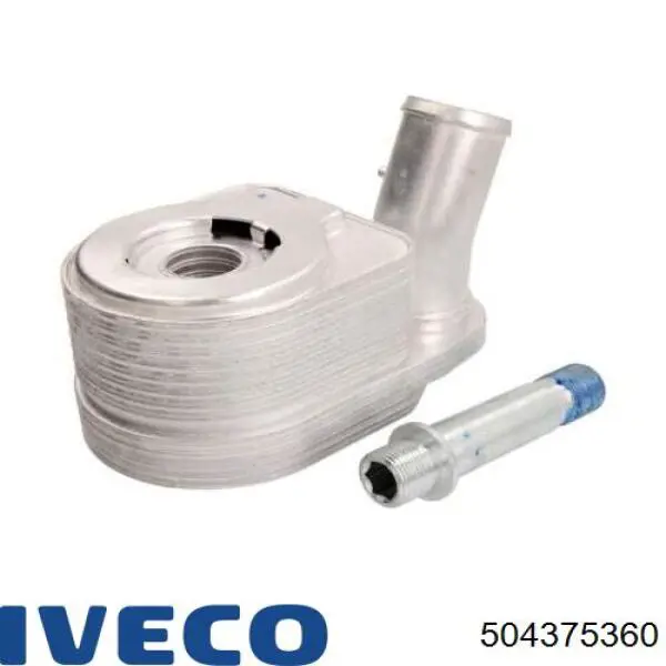 Купить 504375360 Iveco Радиатор масляный (холодильник), под фильтром