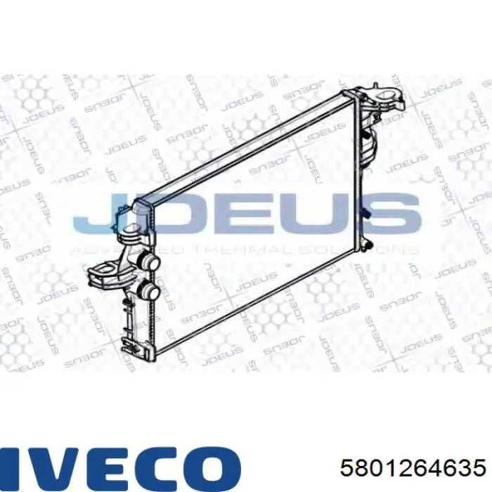 Радиатор охлаждения двигателя Iveco 5801264635 цена, от 138.37 USD