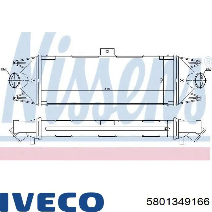 Интеркулер 5801349166 Iveco