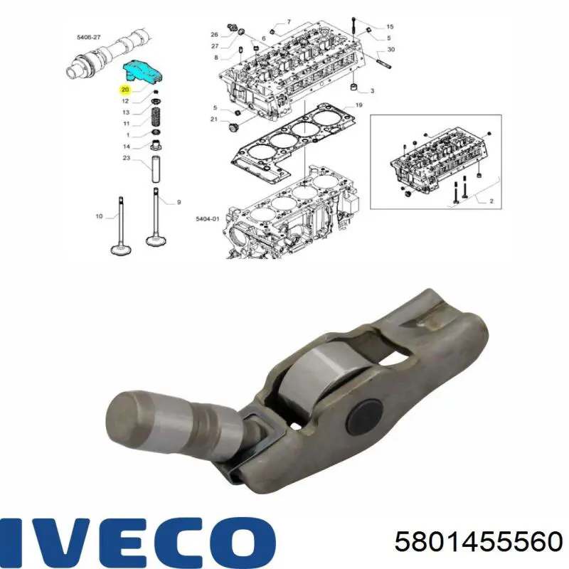 Рокер Iveco 5801455560