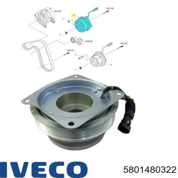 5801480322 Iveco Гидромуфта привода вентилятора