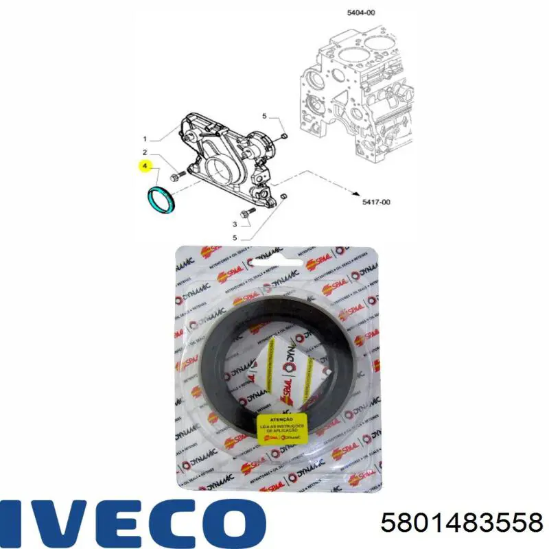 Купить 67857 Mahle Original Передний сальник коленвала