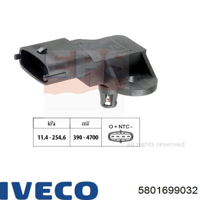 5801699032 Iveco датчик температуры воздушной смеси