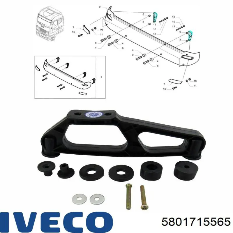 Козырек солнцезащитный автомобиля Iveco 5801715565 цена, от 69.23 USD