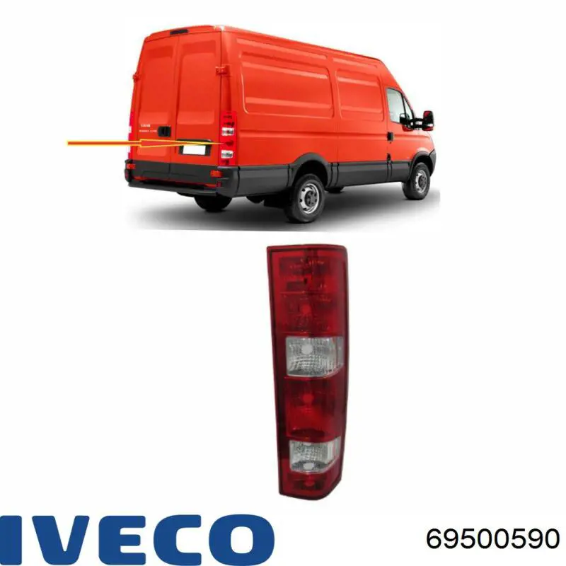 69500590 Iveco Фонари задние
