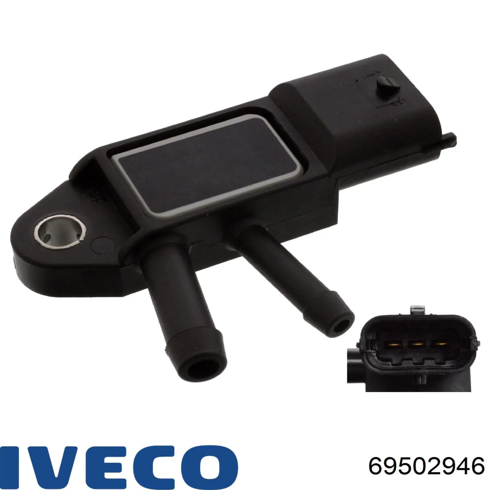 Купить 69502946 Iveco Датчик температуры отработавших газов (ОГ), до катализатора