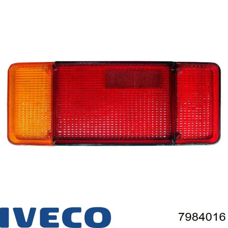 Стекло фонаря заднего левого 7984016 Iveco