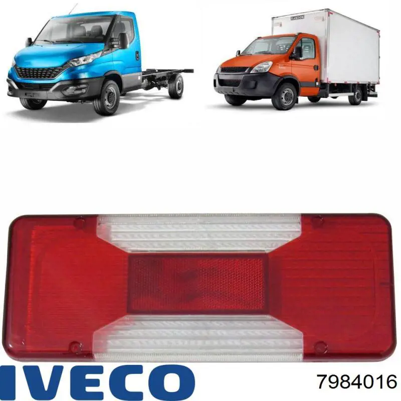 7984016 Iveco Стекло задней фары, левой