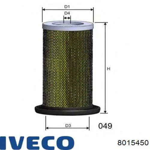Купить 8015450 Iveco Автомобильный фильтр воздуха