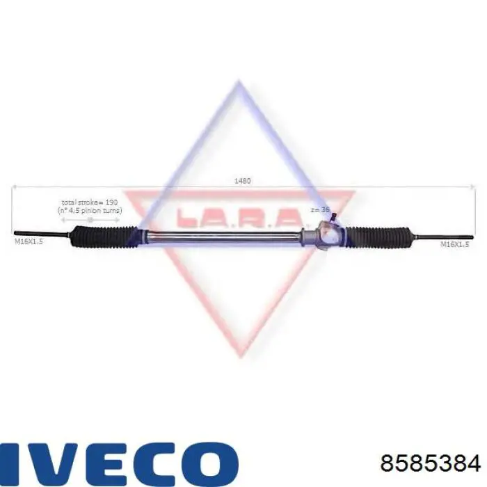 93801997 Iveco Управление рулевое в сборе