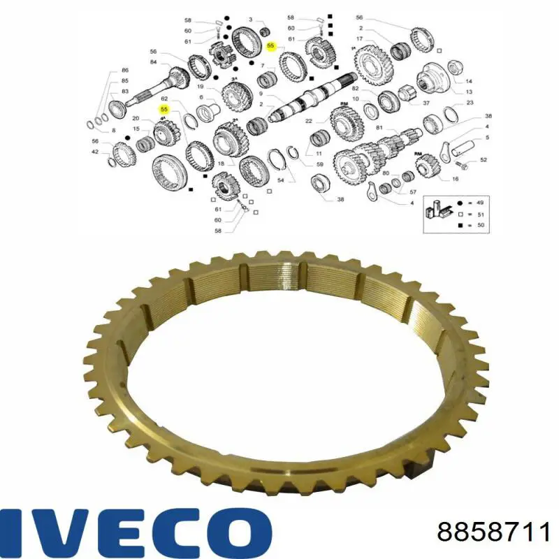  Iveco 8858711 цена, от 7.32 USD