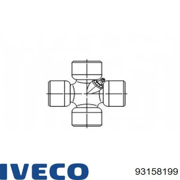 Крестовина заднего карданного вала  Iveco 93158199 цена, от 11.24 USD
