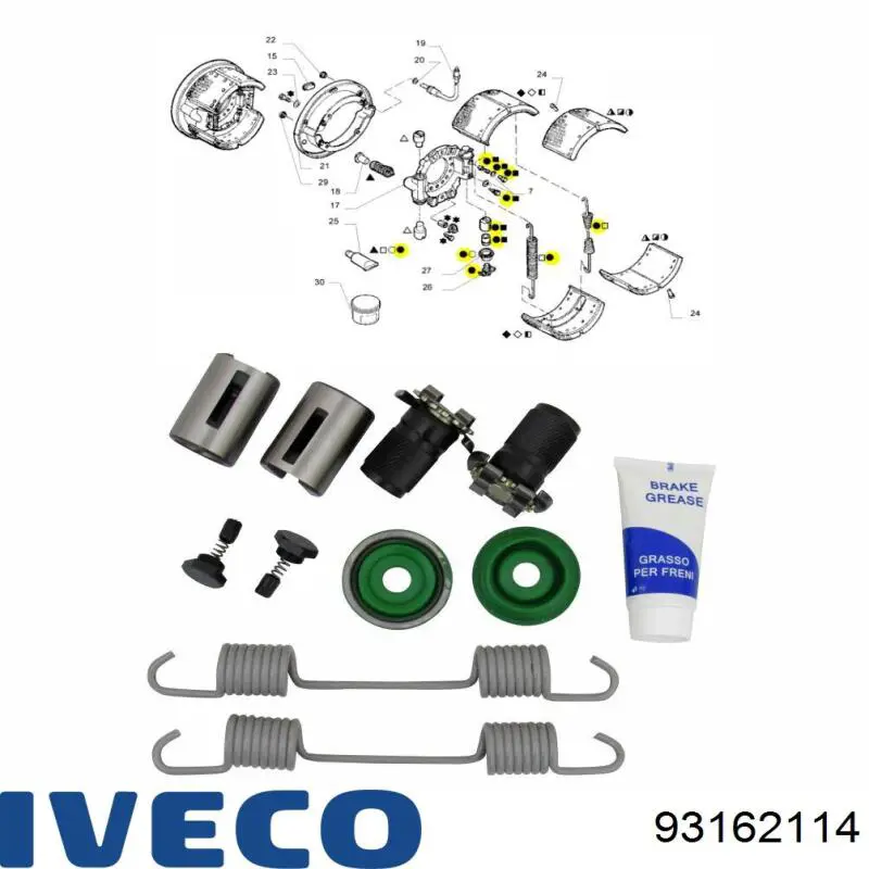93162114 Iveco сальник клапана (маслосъемный, впуск/выпуск)