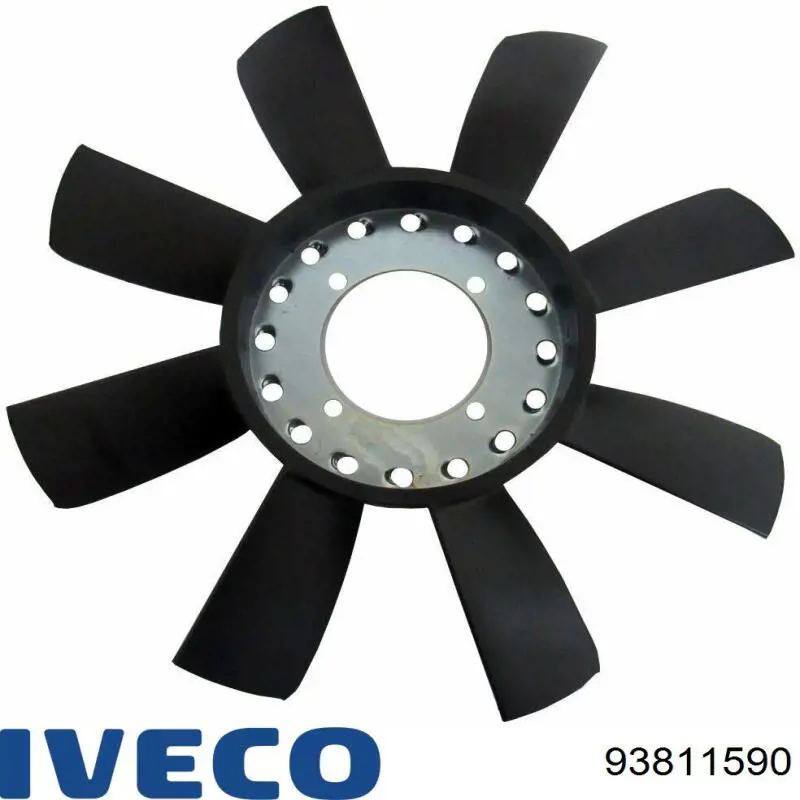 Ventilador (roda de aletas) do radiador de esfriamento para Iveco Daily 